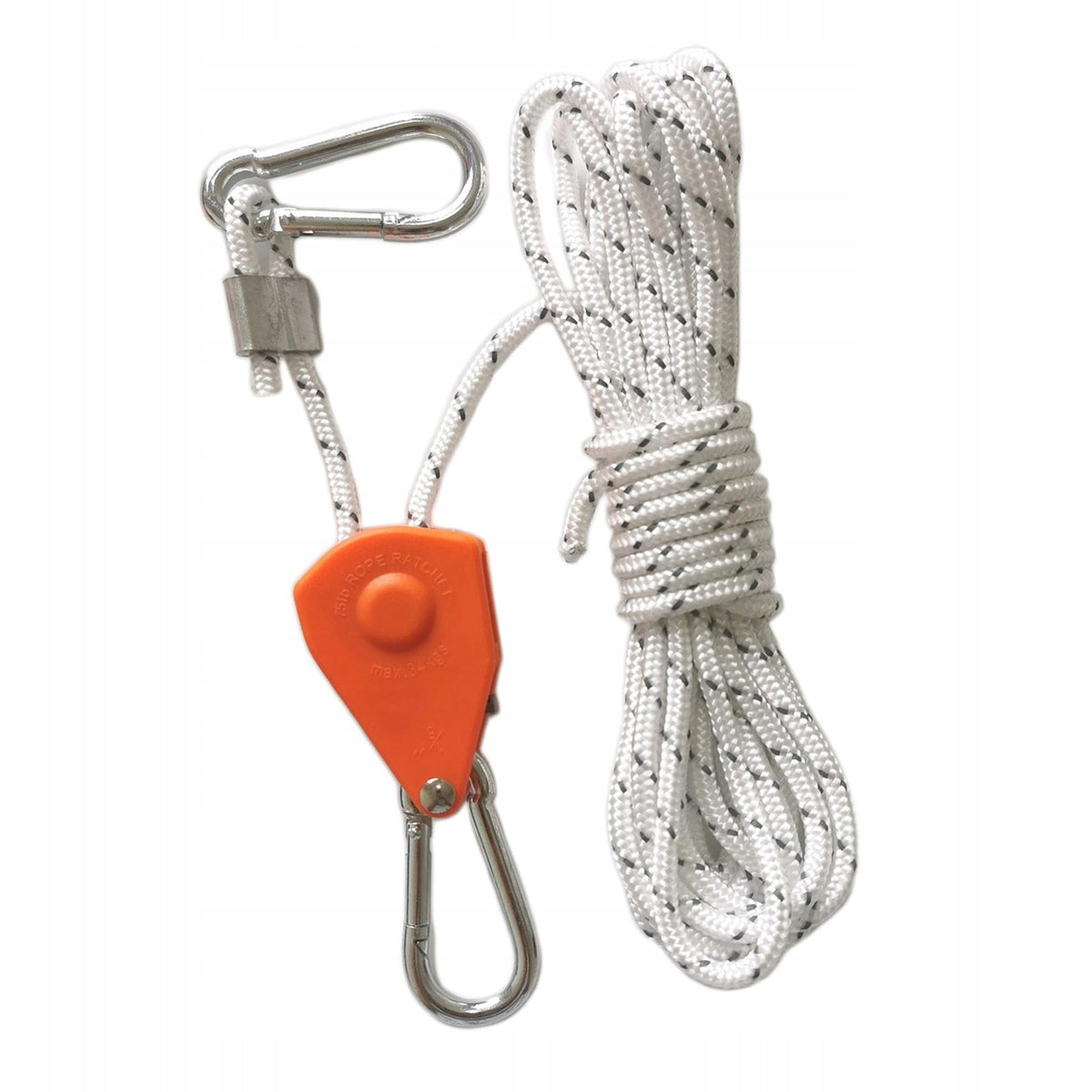 Ratchet Rope Hanger Camping Rope Reinforced Metal Gears Rope 4m White Manufacturer code 14666048132