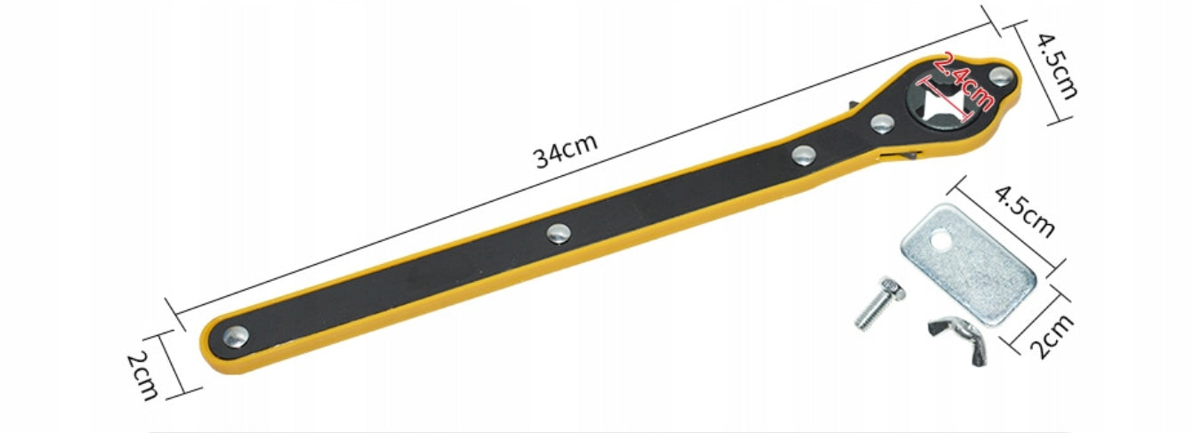 Ratchet Wrench Car Lift Mechanics+adapter Manufacturer code 6977652565116
