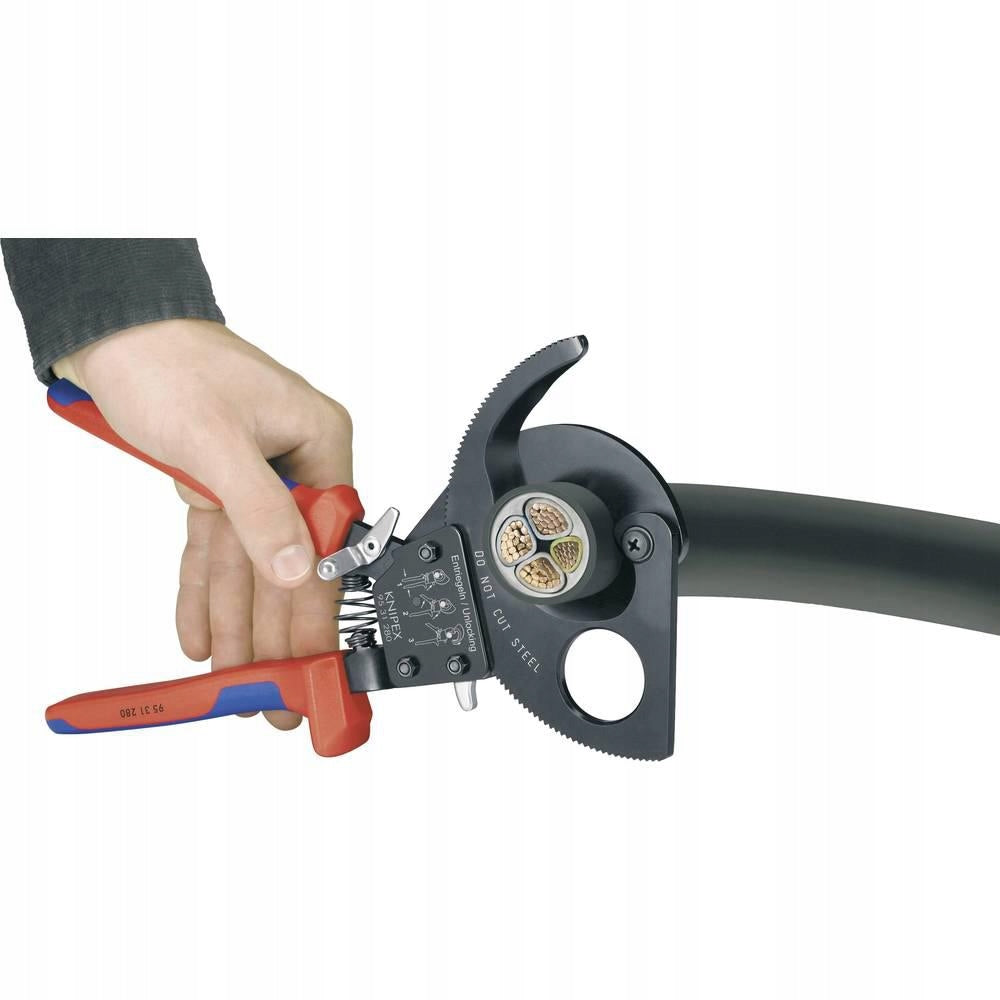 Ratchet cable cutter Knipex, 32 mm, 240 mm2 Brand Knipex