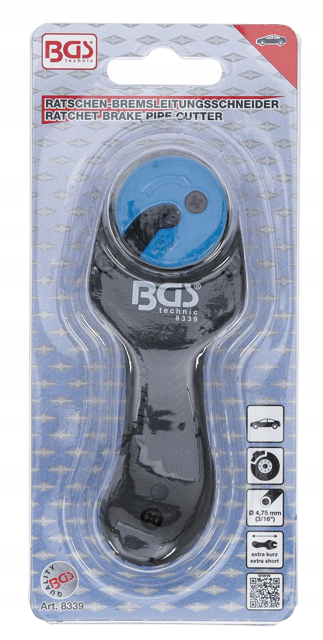 Ratchet cutter adjustable for brake lines 4,75 mm BGS-DE Brand BGS Technic