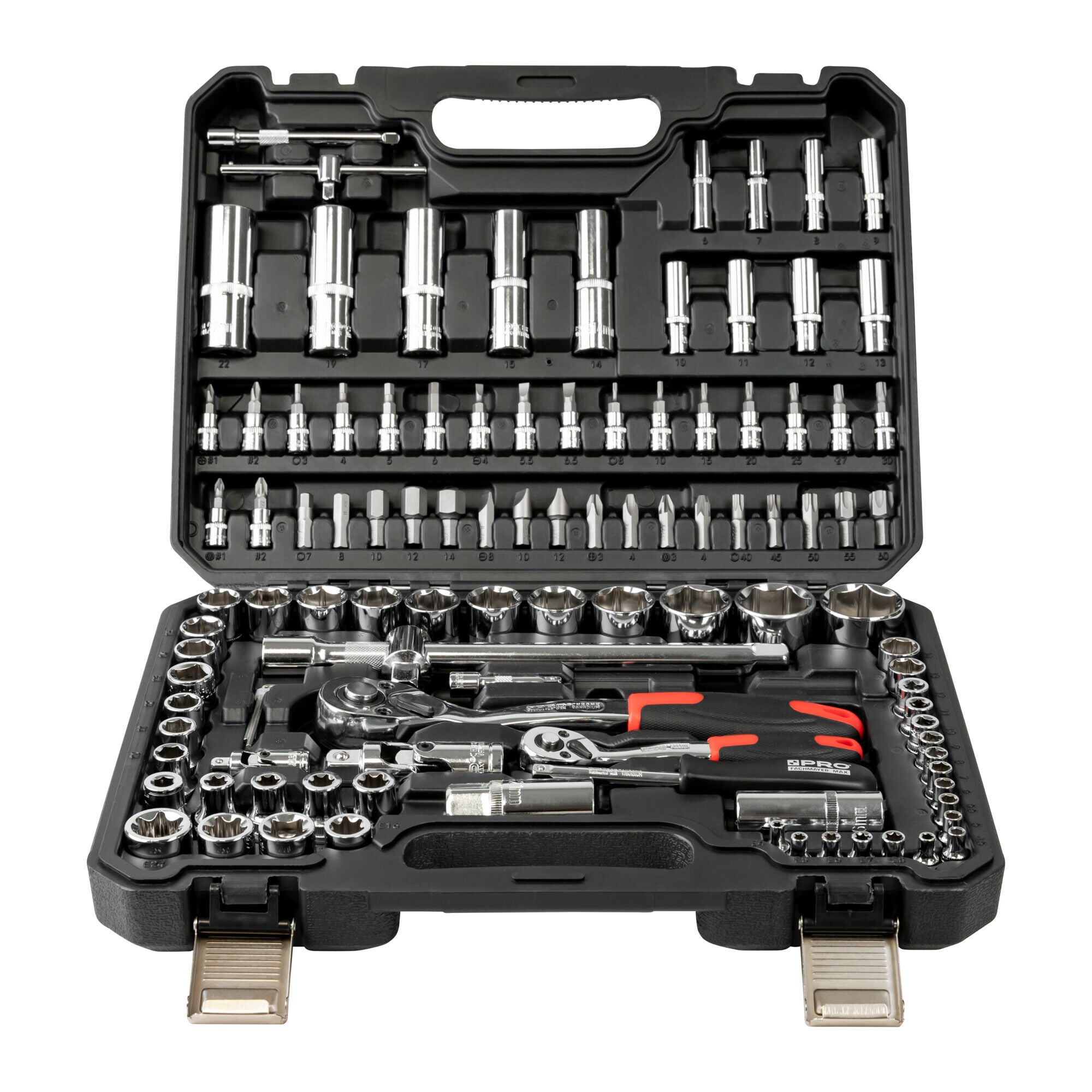 Ratchet socket wrench set 1/2 1/4 PRO 108 PRO WK407