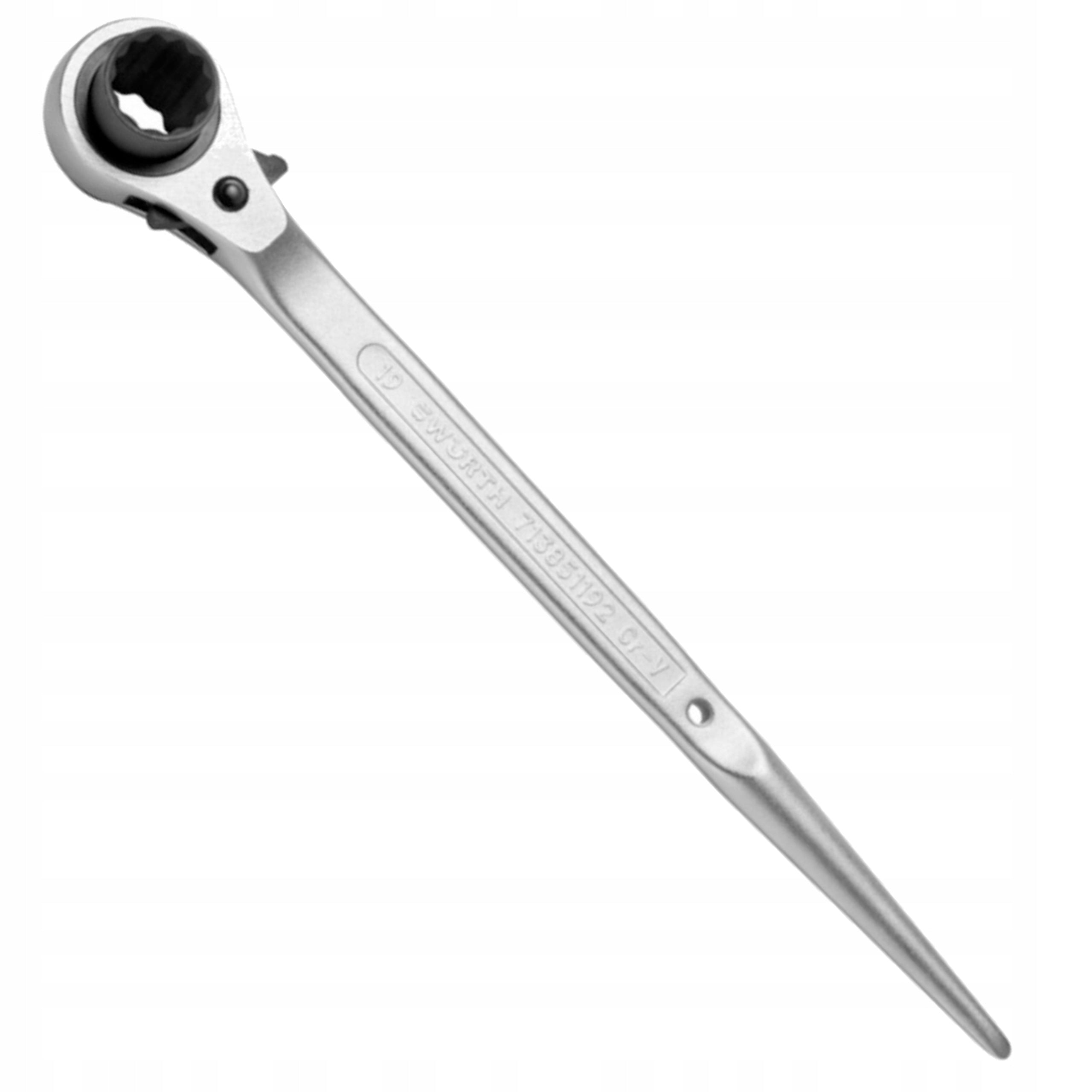 Ratchet wrench for scaffolding 19-22 mm Rotation switch right left WURTH Brand Wurth