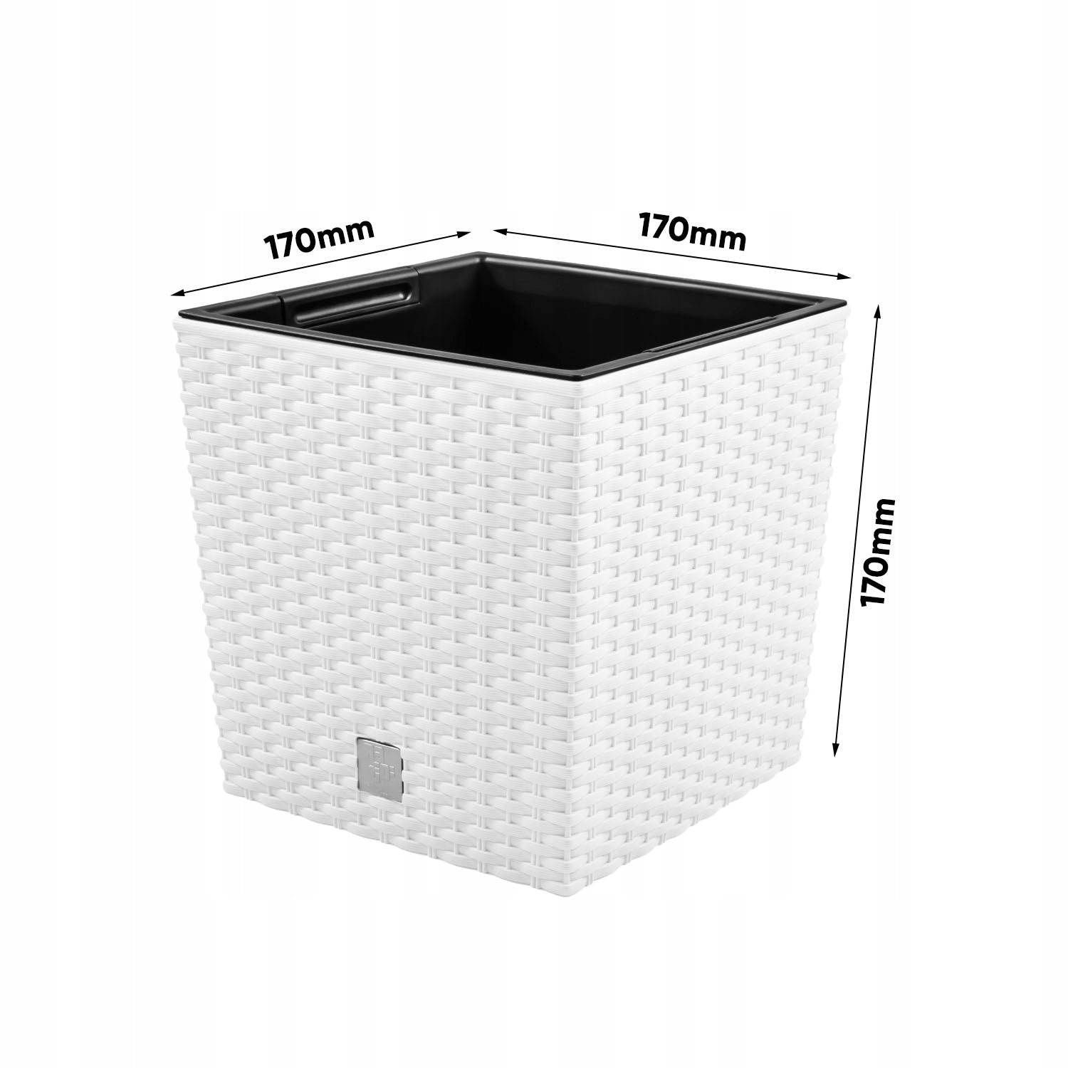 Rattan pot DRTS170L Rato low + insert White Manufacturer code DRTS170L-S449