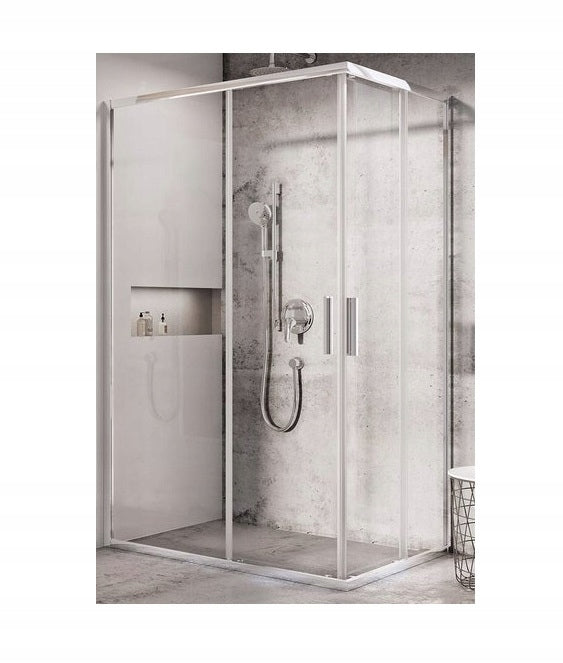 Rechteckige Duschkabine Blix Slim BLSRV2K 80, 90, 100, 120 cm, Ravak, Maße: 120 cm Glas: Glas Transparent, Maße: 120 cm Glas: Glas Transparent 