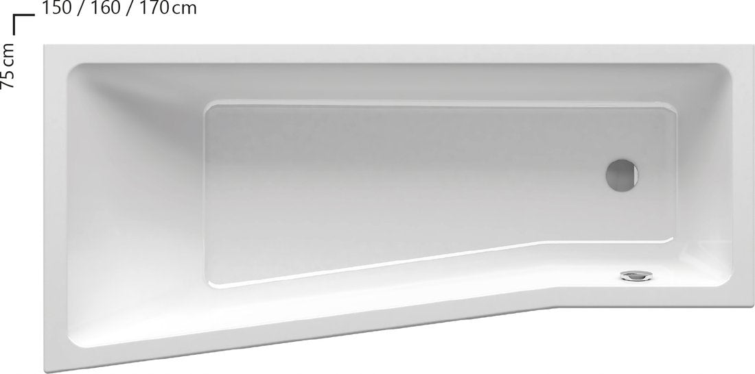 Badewanne Ravak BeHappy II, 170X75 