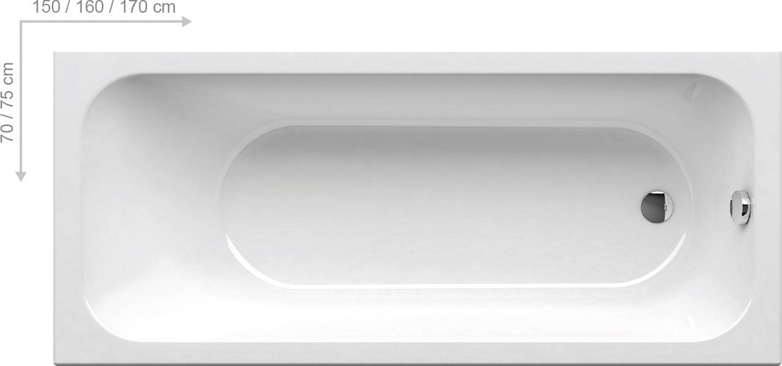 Badewanne Ravak Chrom, 150x70 