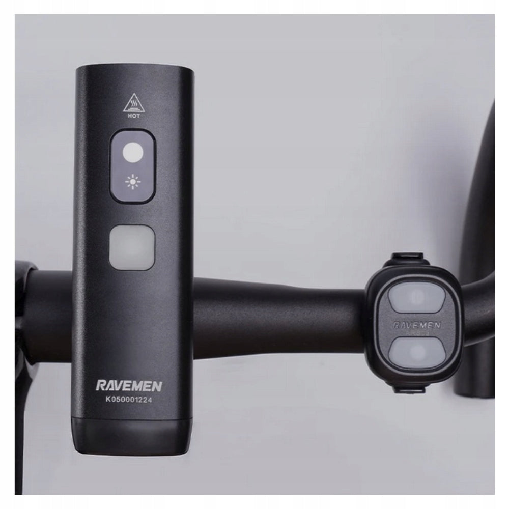 Ravemen K1400 Front Bike Light AI black 1400 lumens USB C Brand Ravemen
