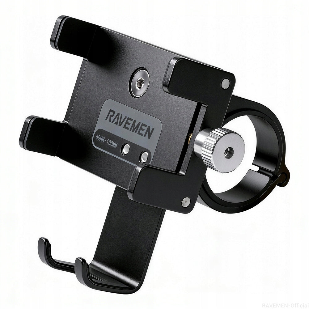 Ravemen Phone Holder 4-7'', Aluminium 6066, Anti-Vibration 20-35mm