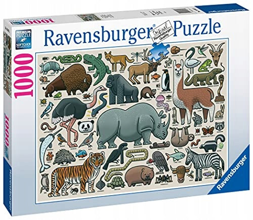 Puzzle Ravensburger 1000 Teile Du bist ein wildes Tier 