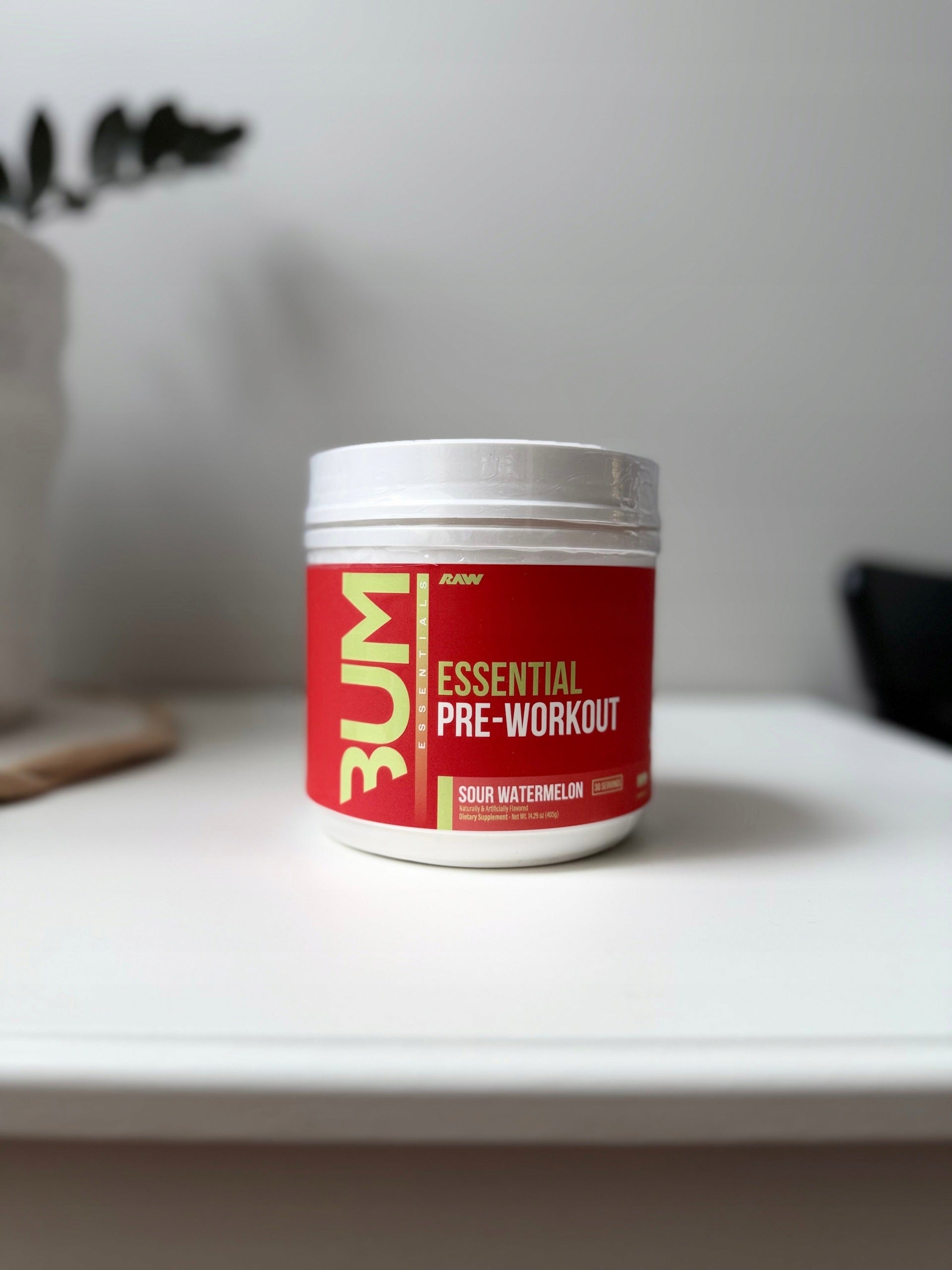 Raw Nutrition CBUM Essential Pre-Workout Sour Watermelon 405g Citrulline Manufacturer code RWS-44567