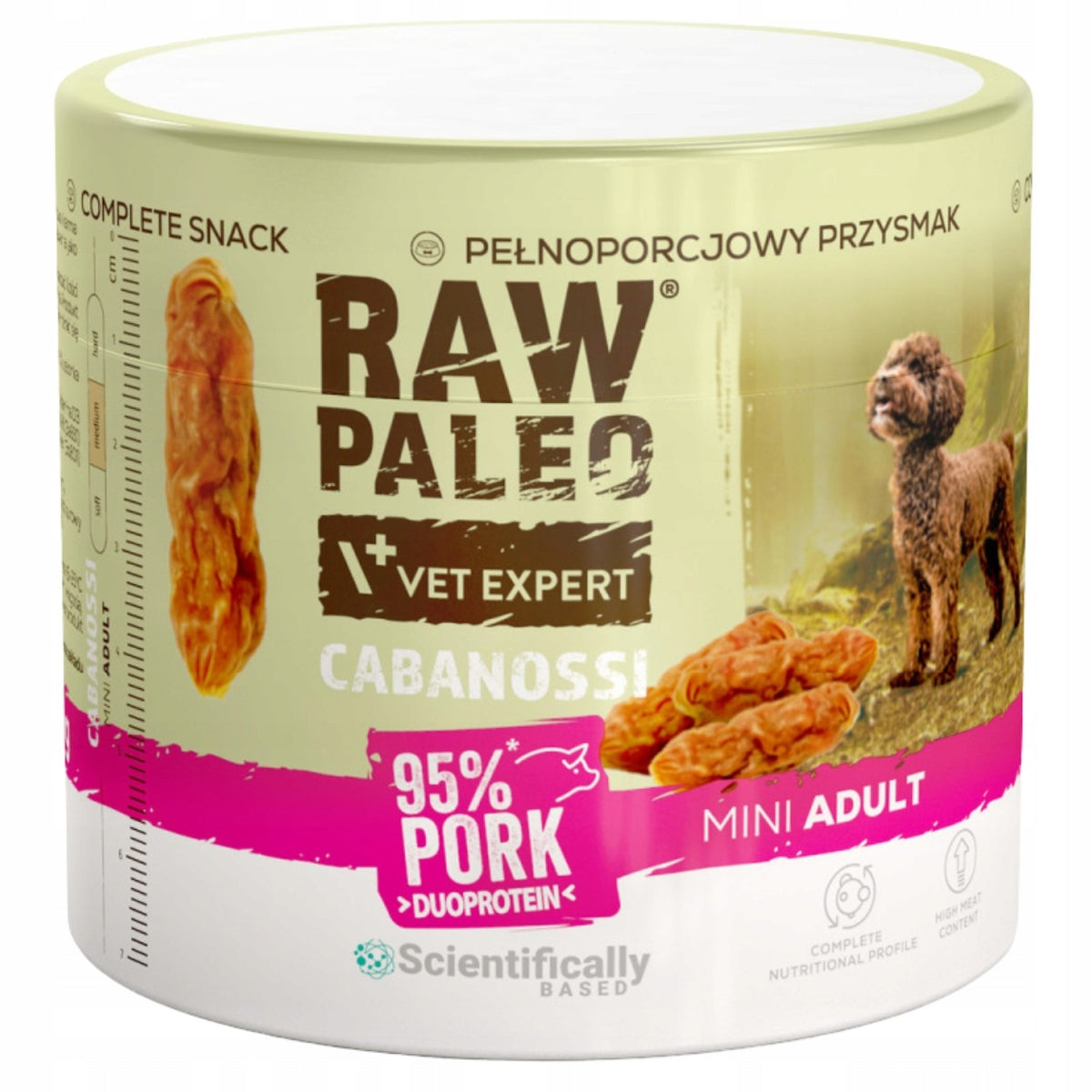 Raw Paleo Cabanossi Pork Mini Sausage Training for Small Dog 100 g