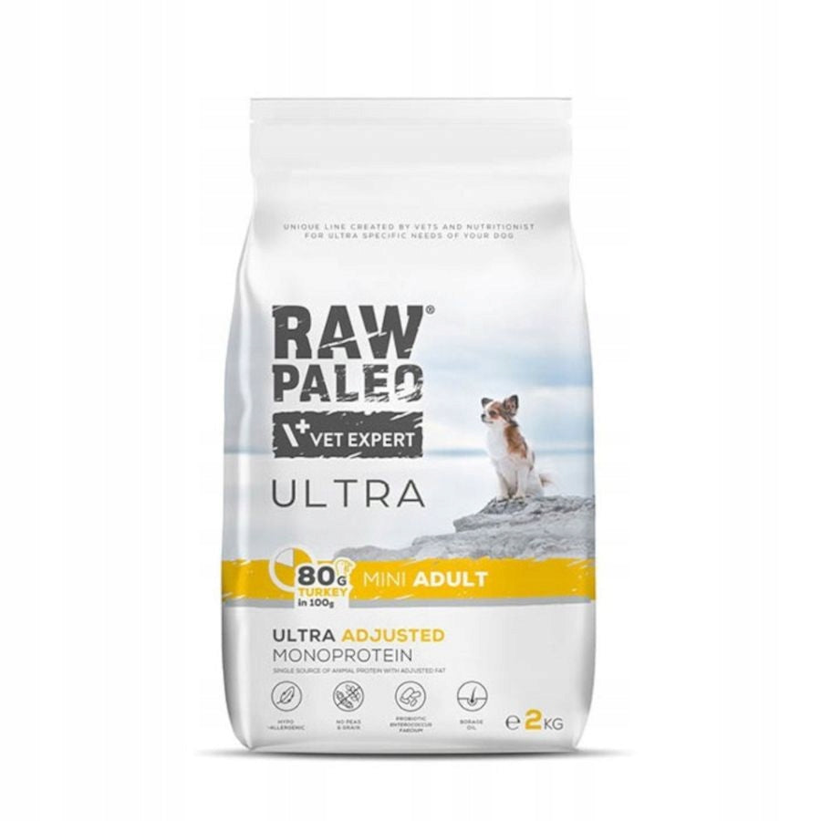 Raw Paleo Ultra Mini Food for Adult Dogs TURKEY Small Breeds 2kg Manufacturer code RPUTMIADU2