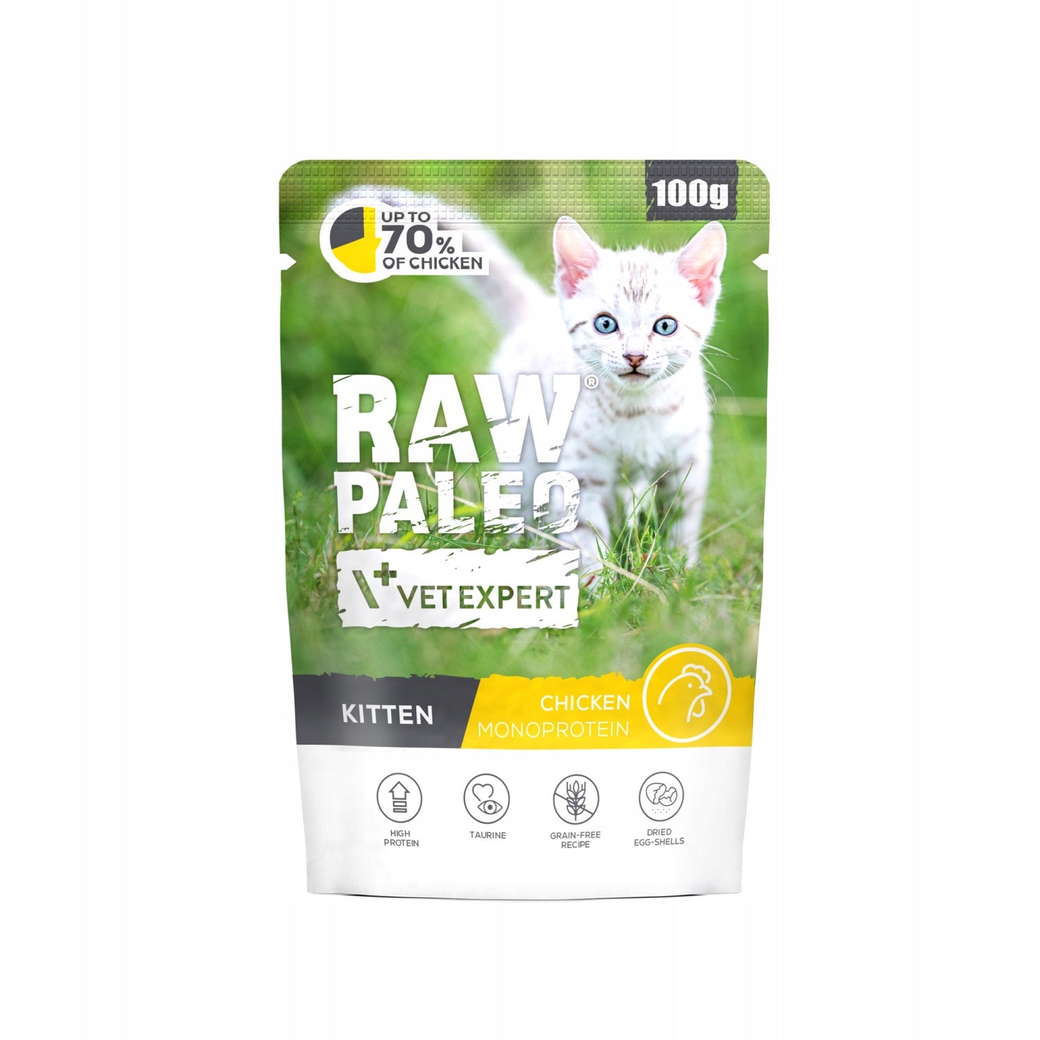 Raw Paleo sachet wet cat food Chicken 100g