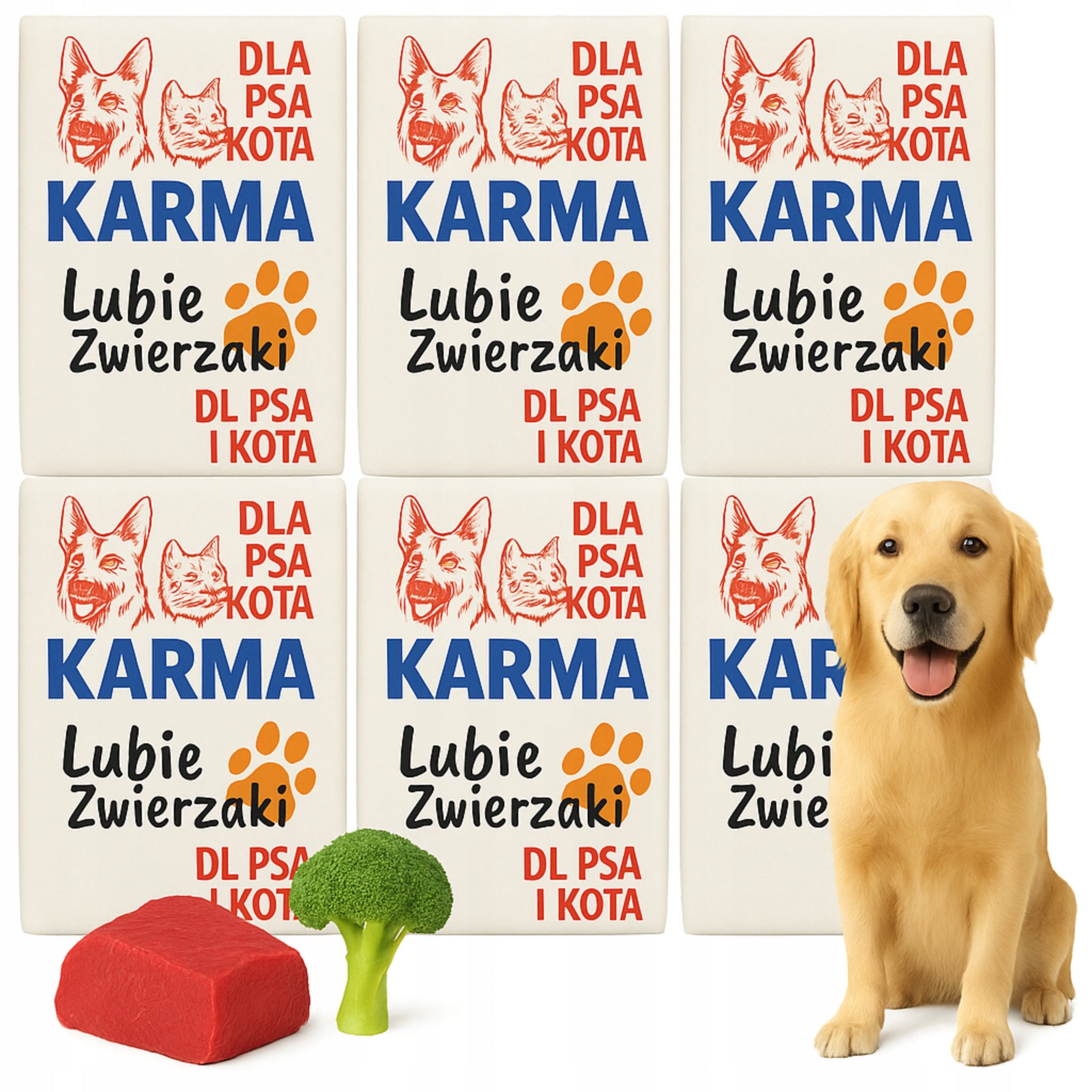 Raw meat frozen wet dog food poultry with bone set 10kg BARF