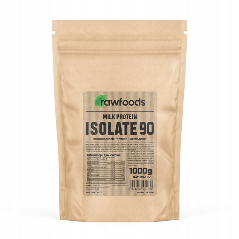 Rawfoods MILK PROTEIN ISOLATE 1000g 90% MILK PROTEIN ISOLATE CASEIN WPC