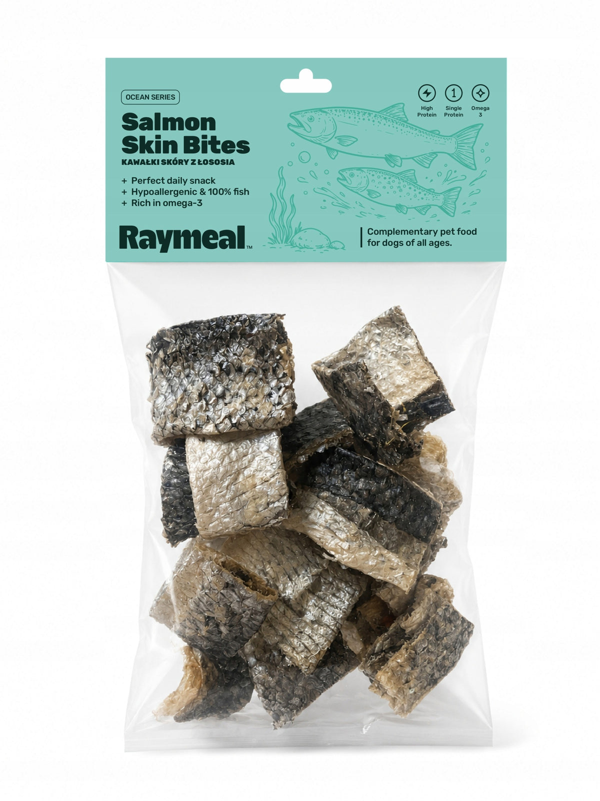 Raymeal Ocean Series Salmon Skin Bites 50g