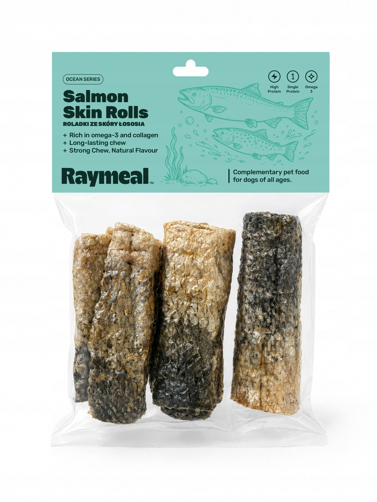 Raymeal Ocean Series Salmon Skin Rolls 3pcs