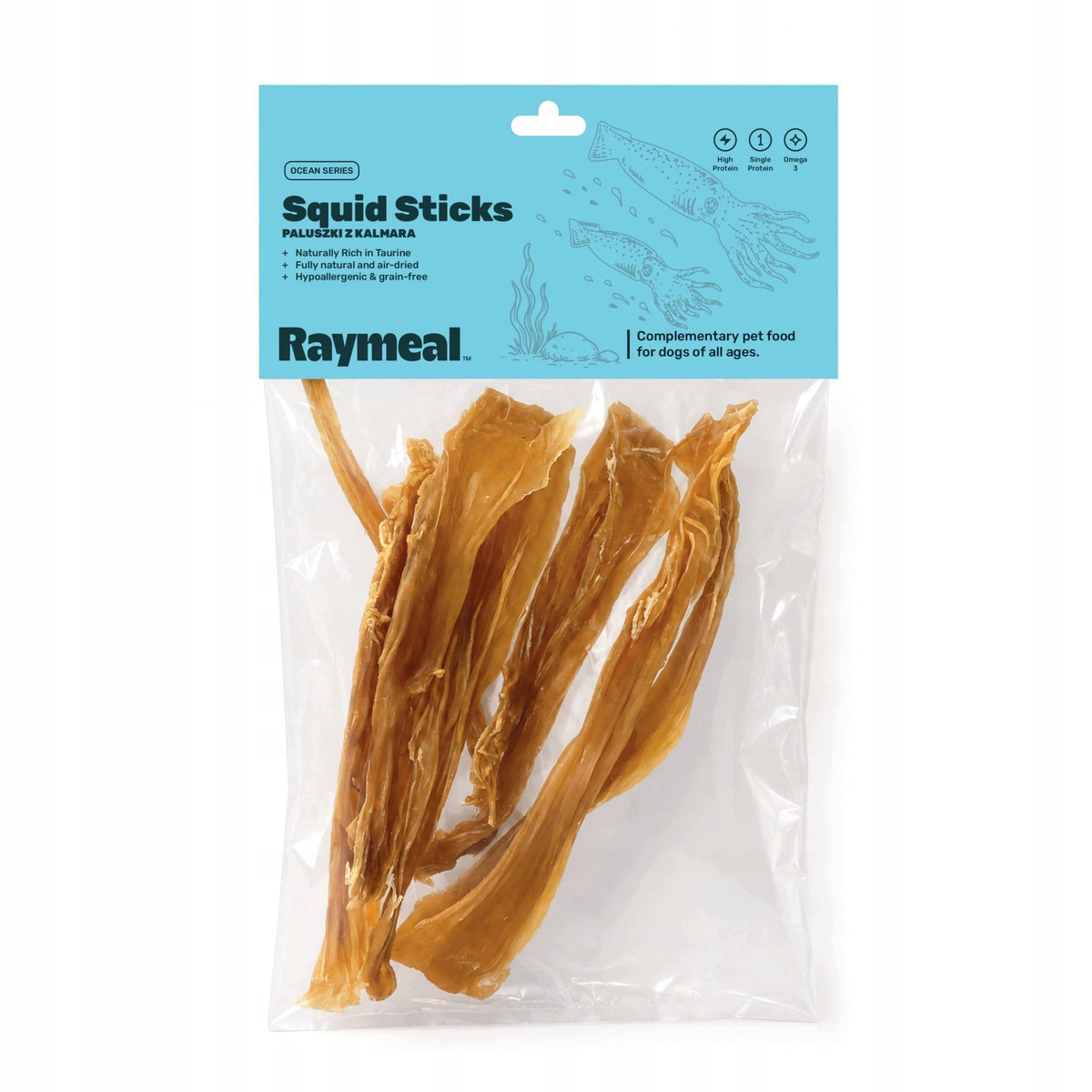 Raymeal Ocean Series Squid Sticks ( squid sticks) for dog 4pcs