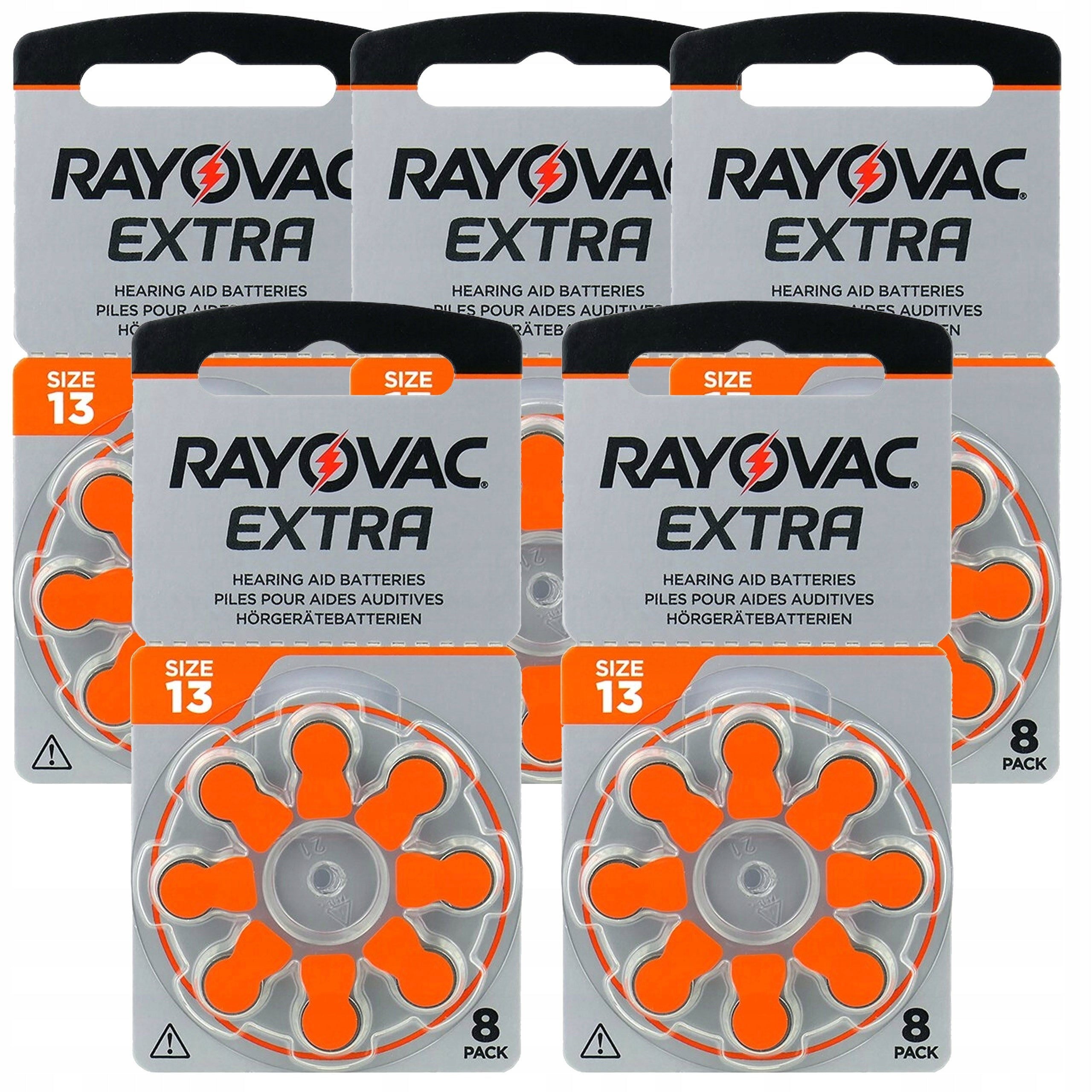 Rayovac 13 5BL Advanced Hearing Aid Battery for Hearing Aid R5 40pcs