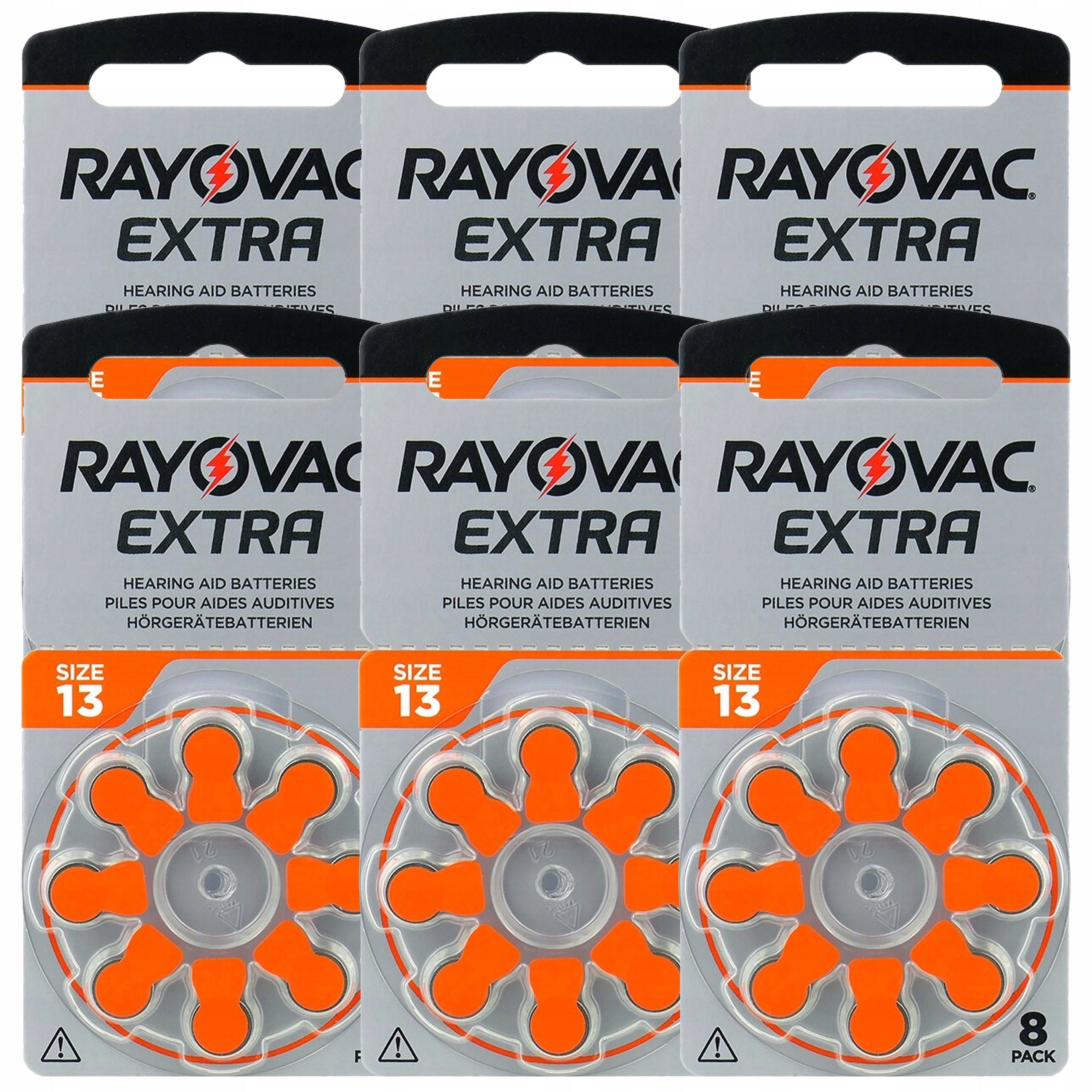 Rayovac 13 6BL Advanced Hearing Aid Battery for Hearing Aid R6 48pcs