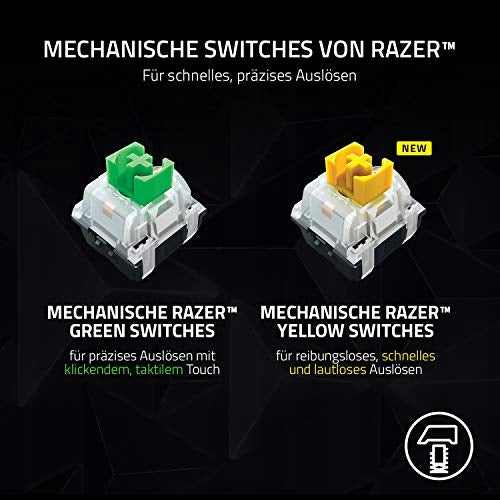 Razer BlackWidow V3 Pro Green Switch RGB Mechanical Keyboard Keyboard layout DE (qwertz)