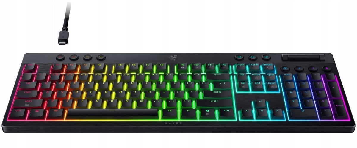 Razer BlackWidow V4 HyperSpeed Low-Profile Green Switch US Manufacturer Razer