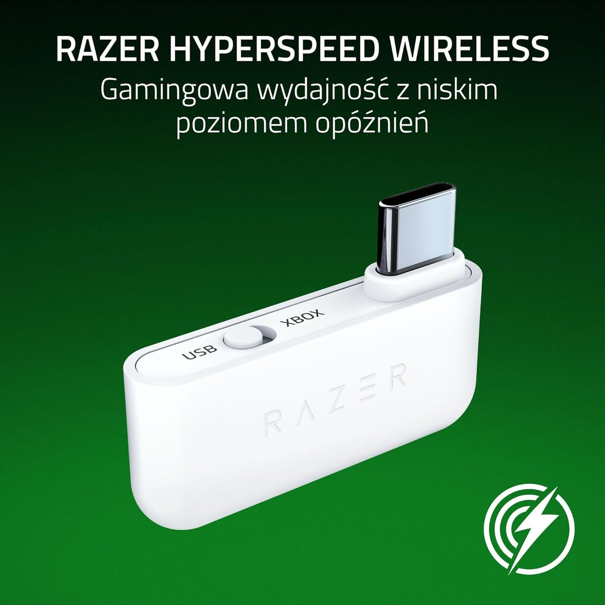 Razer Kaira HyperSpeed Xbox White Wireless Headphones Microphone Brand Razer