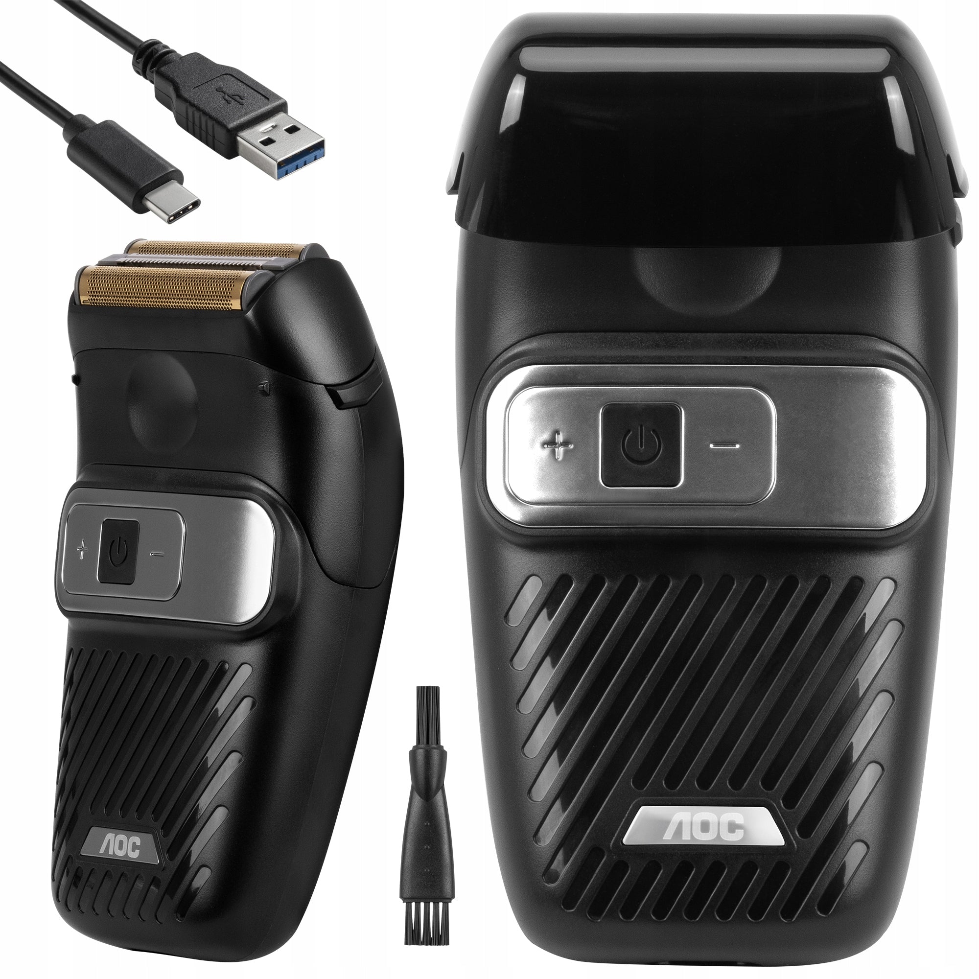Razor electric beard shaver AOC PHT102 black Packaging status original
