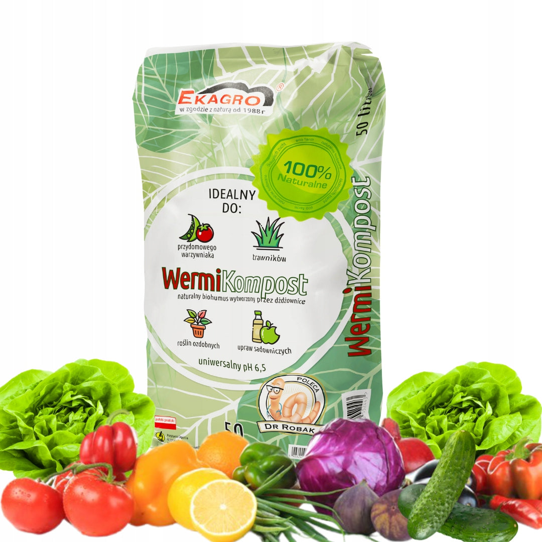 Real HUMUS from EARTHWORMS Biohumus Garden Land Biohumus Wermikompost