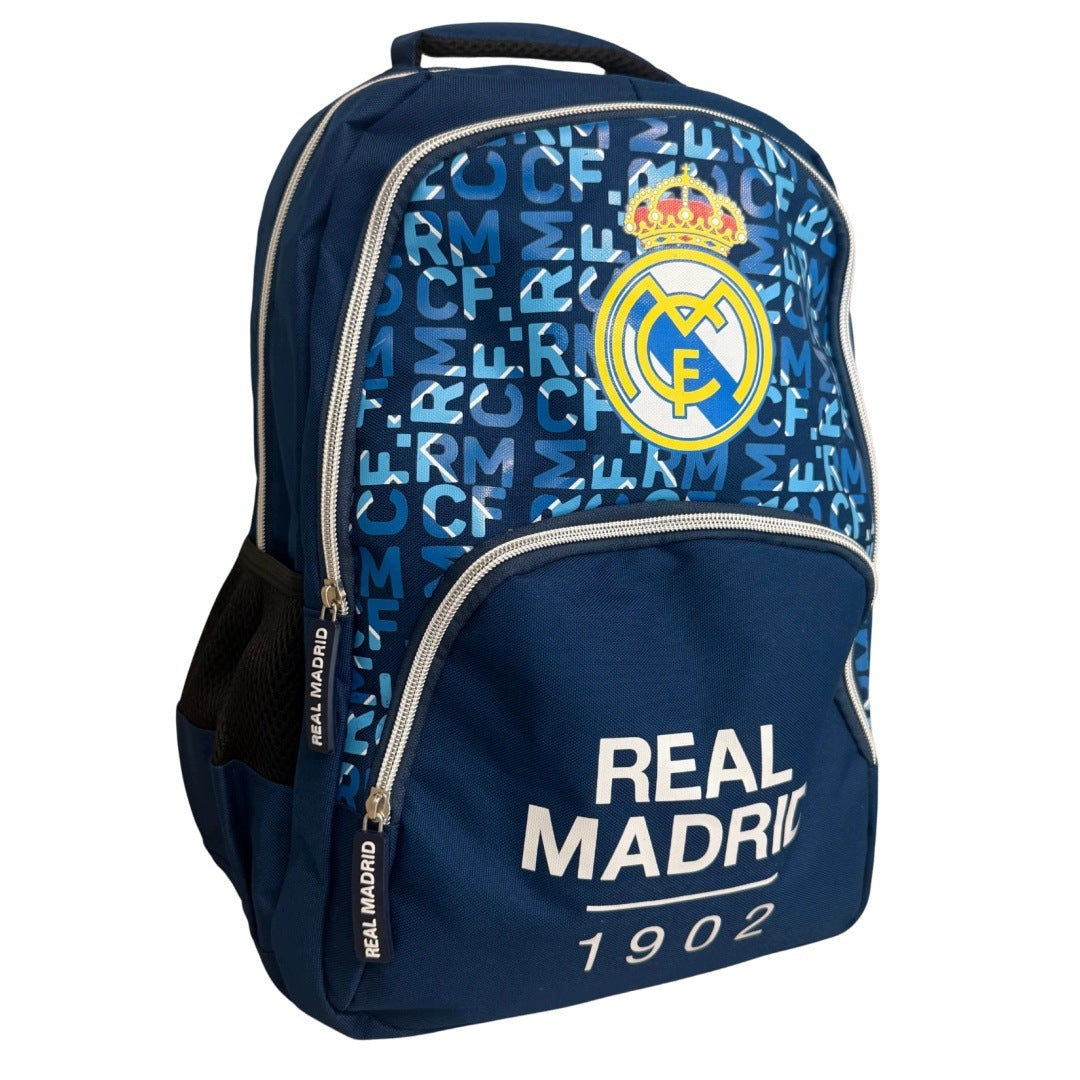 Real Madrid Football School Backpack Navy Blue RMCF Packaging status original