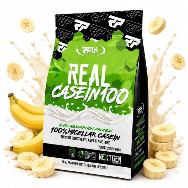 Real Pharm Casein 100 700g Casein Night Protein Banana Regeneration