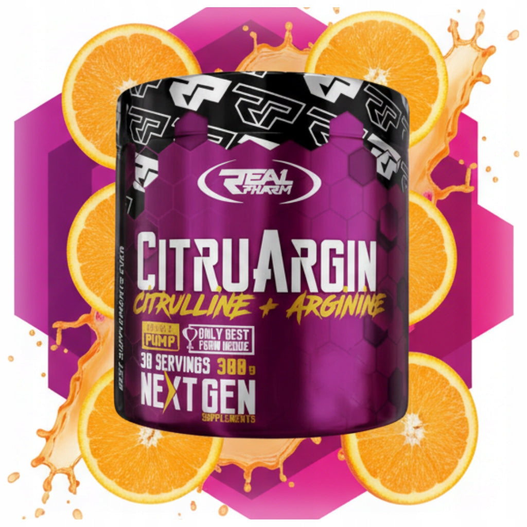 Real Pharm Citruargin 300 g Citrulline Arginine Training Strength Expiration date not specified