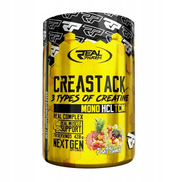 Real Pharm CreaStack 420 g Creatine Mix Creatine Grapefruit