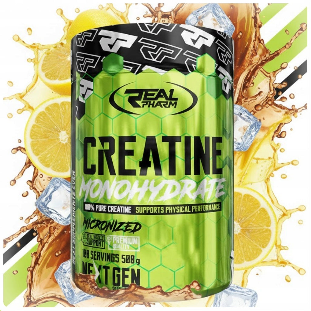 Real Pharm Creatine Monohydrate Cola Lemon 500 g Creatine Mono Pump Strength