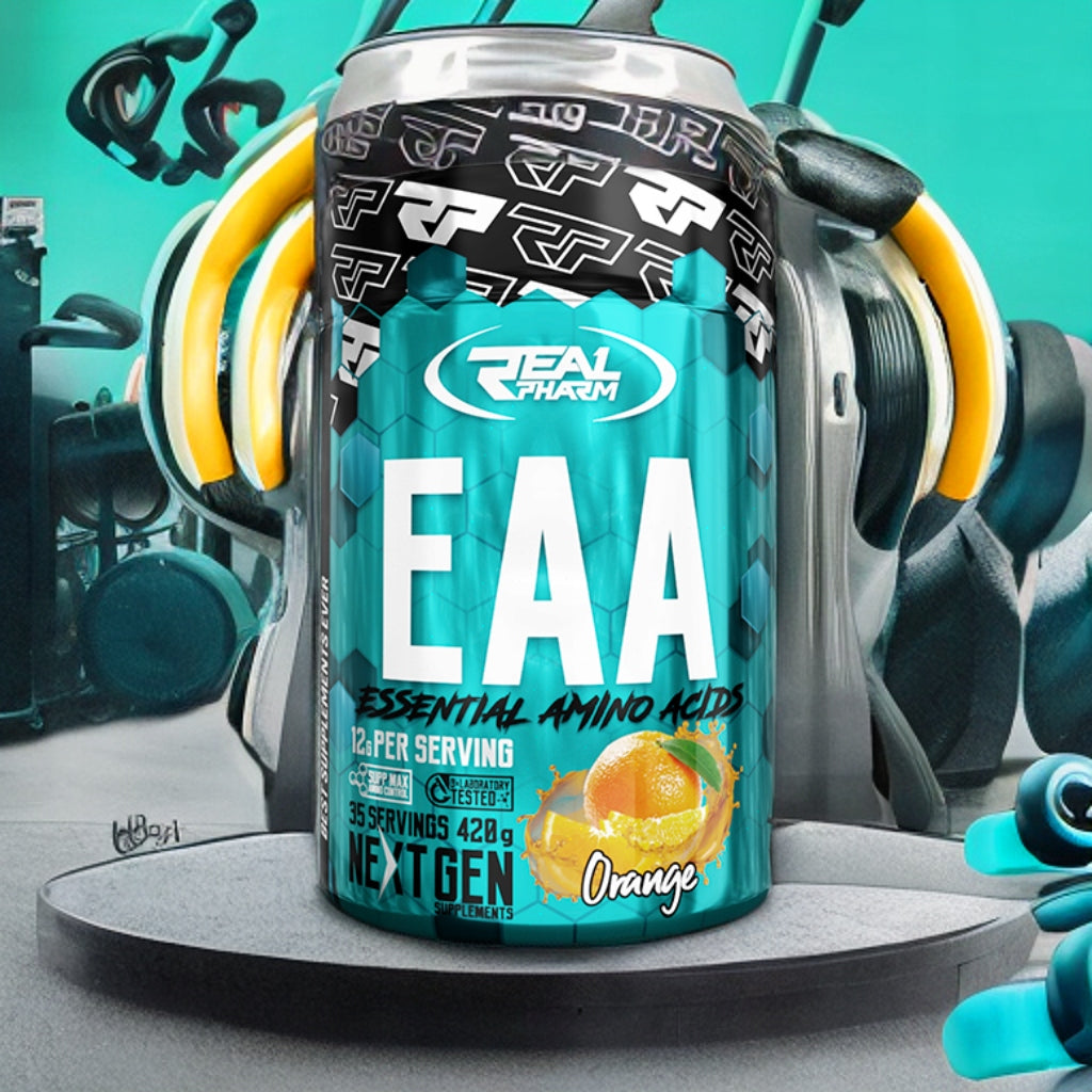 Real Pharm EAA 420g – Exogenous Amino Acids, Muscle Regeneration and Growth Expiration date at least 1 year from the date of purchase
