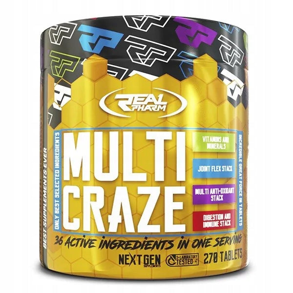 Real Pharm Multi Craze - 270 tab VITAMINS MINERALS IMMUNITY