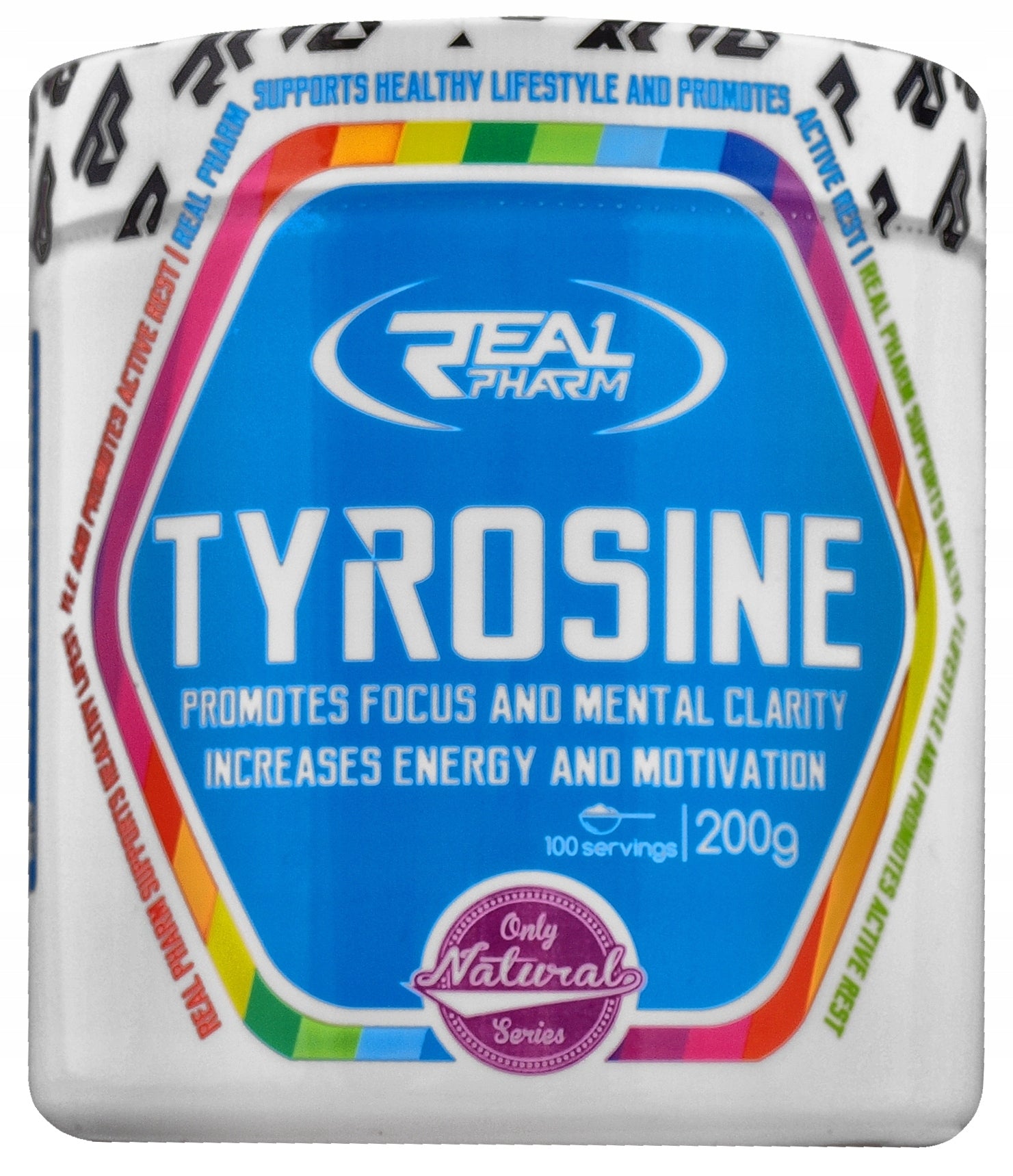 Real Pharm Tyrosine Exotic 200g L-TYROSINE Amino acid Dopamine Noradrenaline Packaging status original