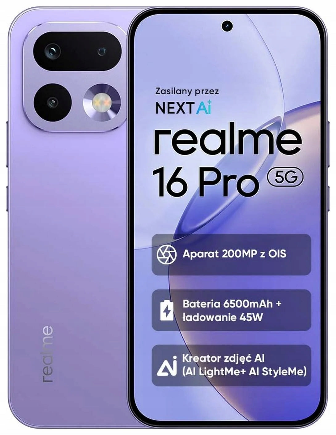 Realme 16 Pro 8 GB / 256 GB 5G Orchid Purple