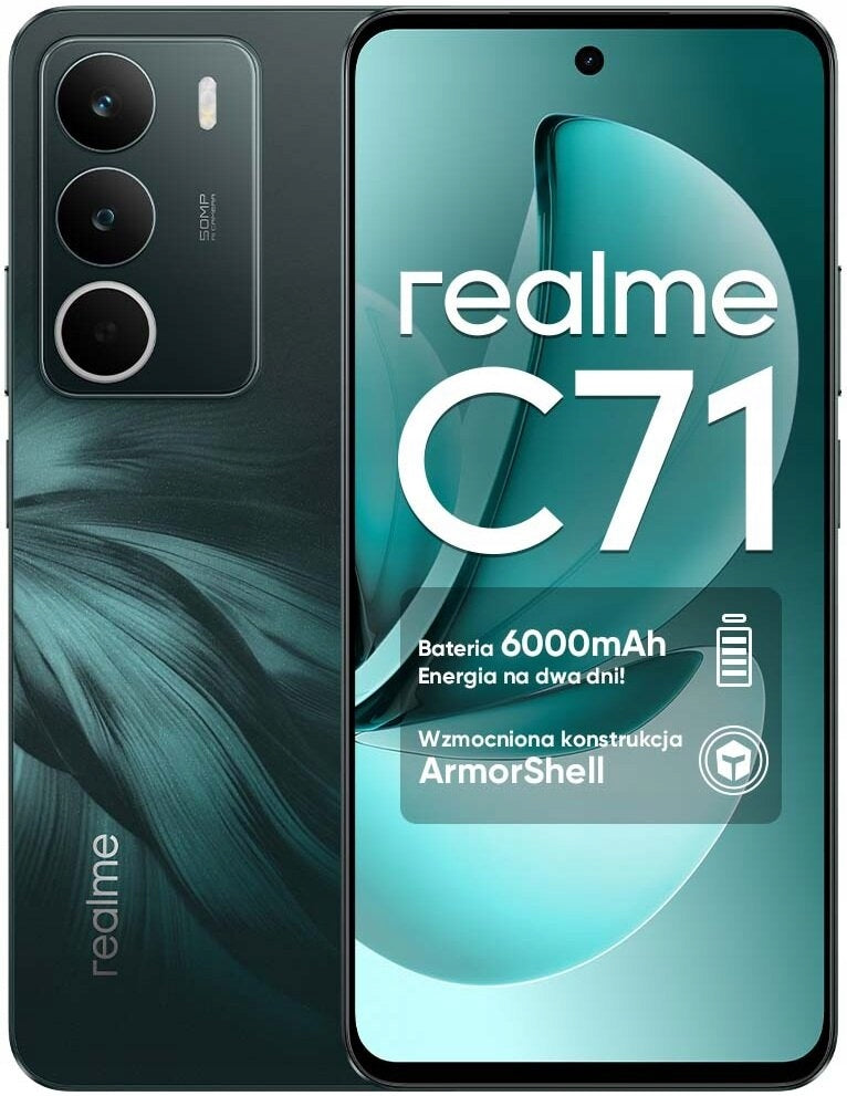 Realme C71 6GB/128GB 6000mAh 6,74" 1600x720 90Hz 13Mpix