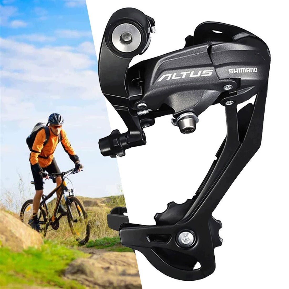Rear Bicycle Shifter 9/24 Rows With Chain Noise Reduction Wheels Brand Bedee
