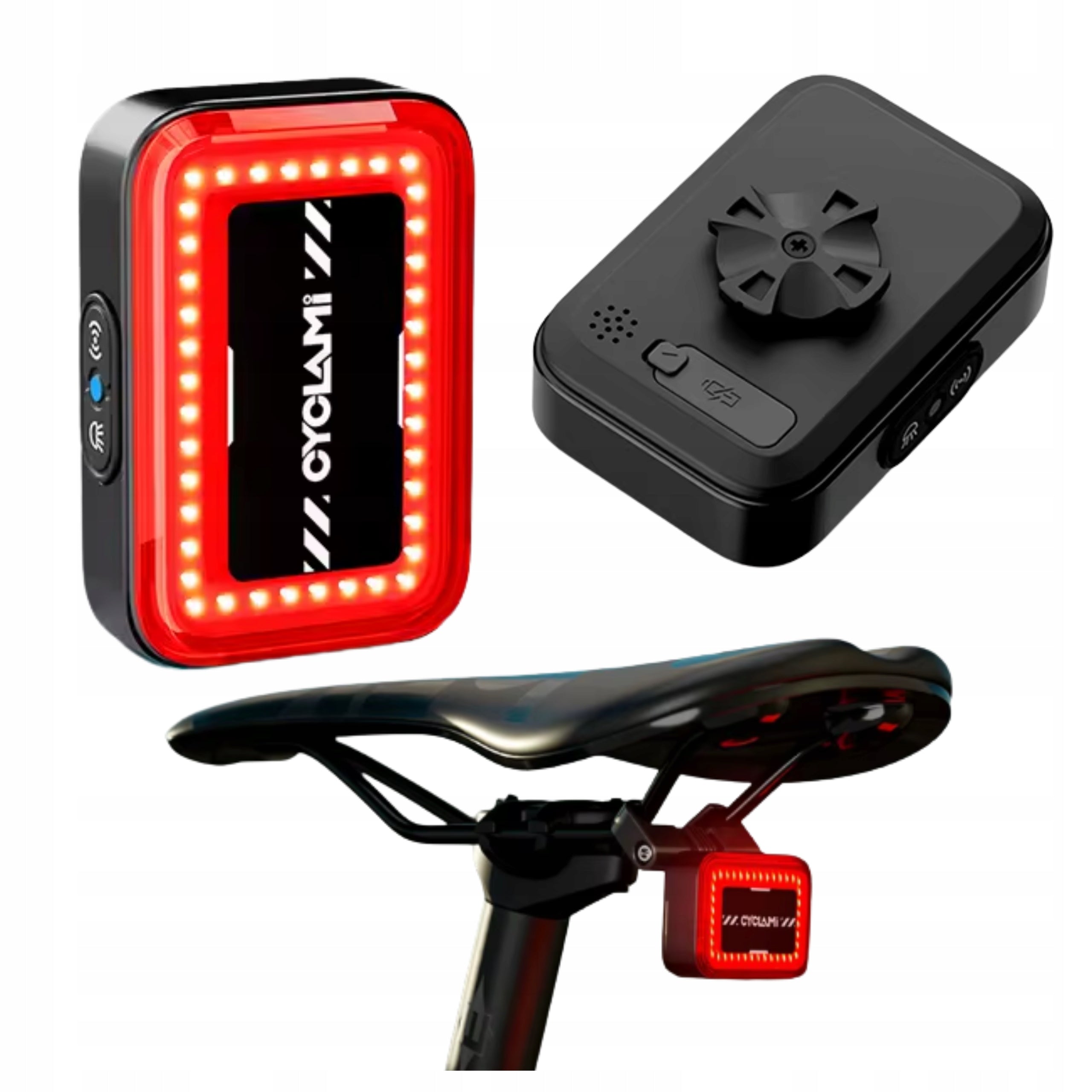 Rear Bike Light RADAR Brake Sensor Light Stop Sound Signal