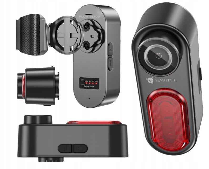 Rear Bike Light with 4K Camera NAVITEL FLOW BL800 - Image Stabilization