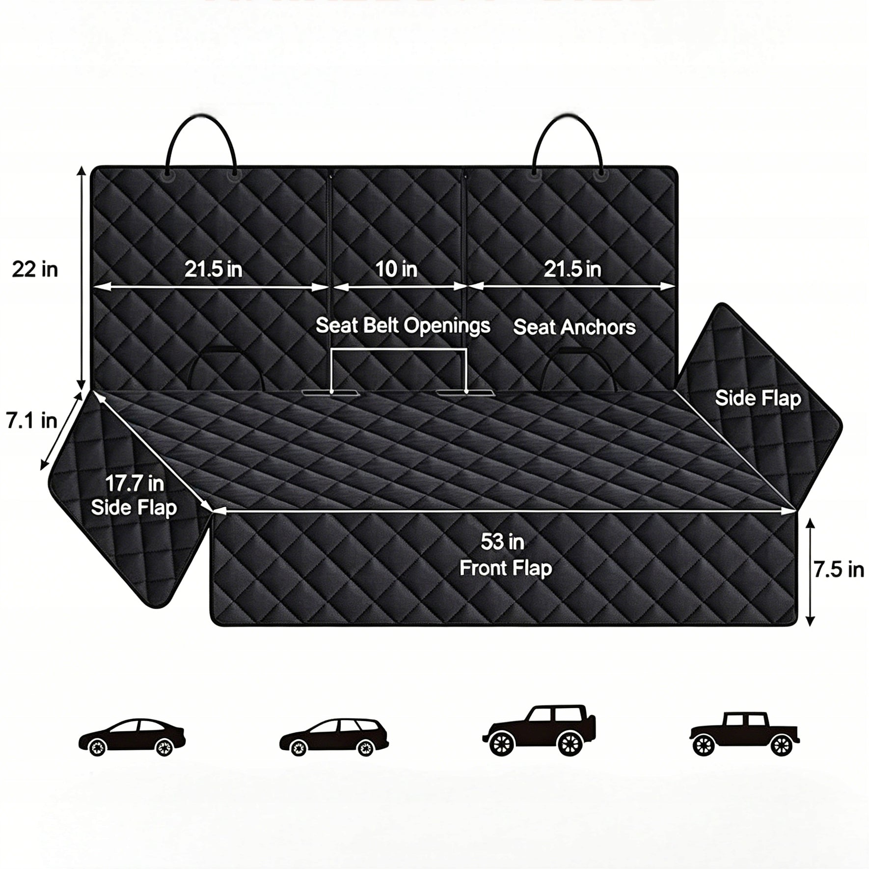 Rear Car Seat Protective Mat Cover Manufacturer no brand