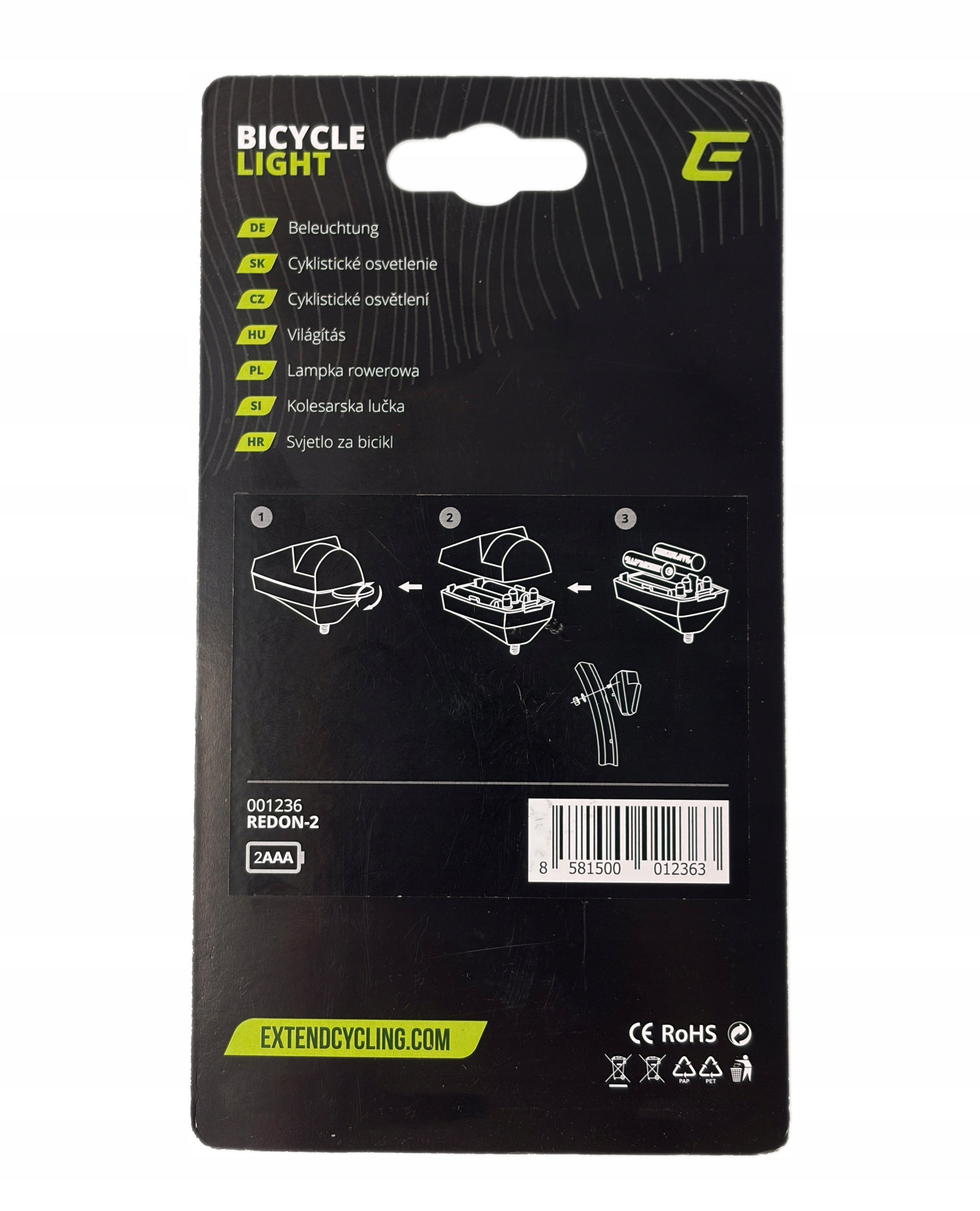 Rear LED Bike Light for Battery Operated Mudguard Reflector Bike Lighting Brand Extend