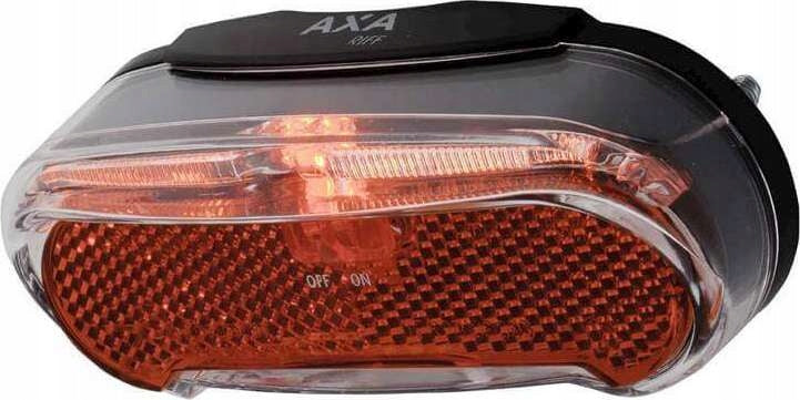 Rear bicycle light AXA Riff Switch, for rack 50/80 mm, LED Packaging status original