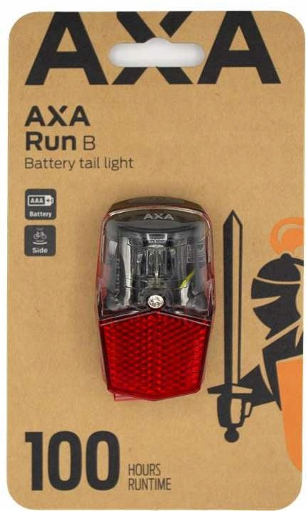 Rear bicycle light AXA Run Compact, for rear fender, LED, battery Brand AXA