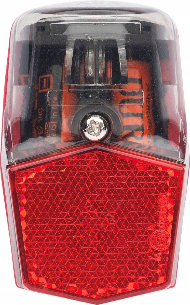 Rear bicycle light AXA Run Compact, for rear fender, LED, battery Packaging status original