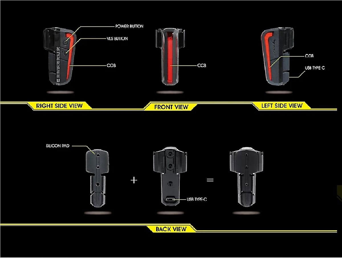 Rear bicycle light MOON CERBERUS 150lm Model CERBERUS