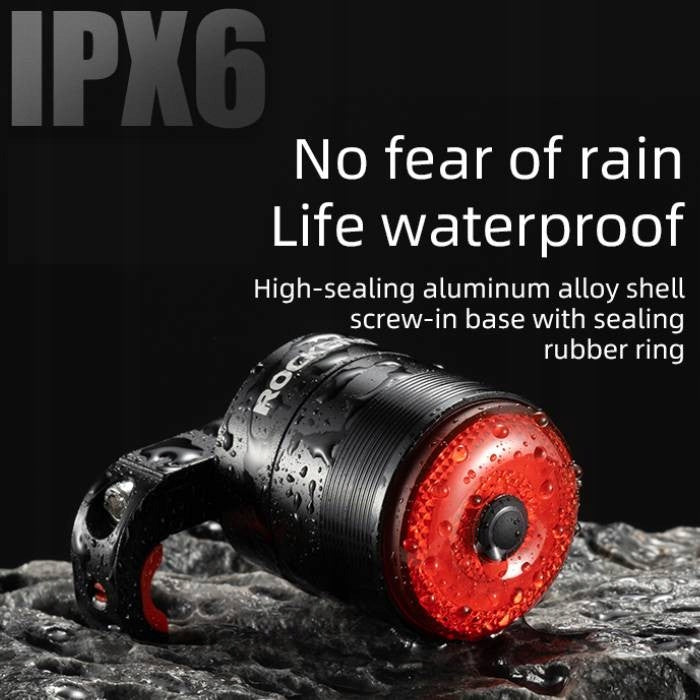 Rear bicycle light for saddle ROCKBROS (24720013001) Q5 mini Color black