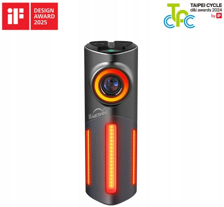 Rear bicycle light with camera MAGICSHINE SEEMEE DV, Full HD 1080P, 30 lm Color black